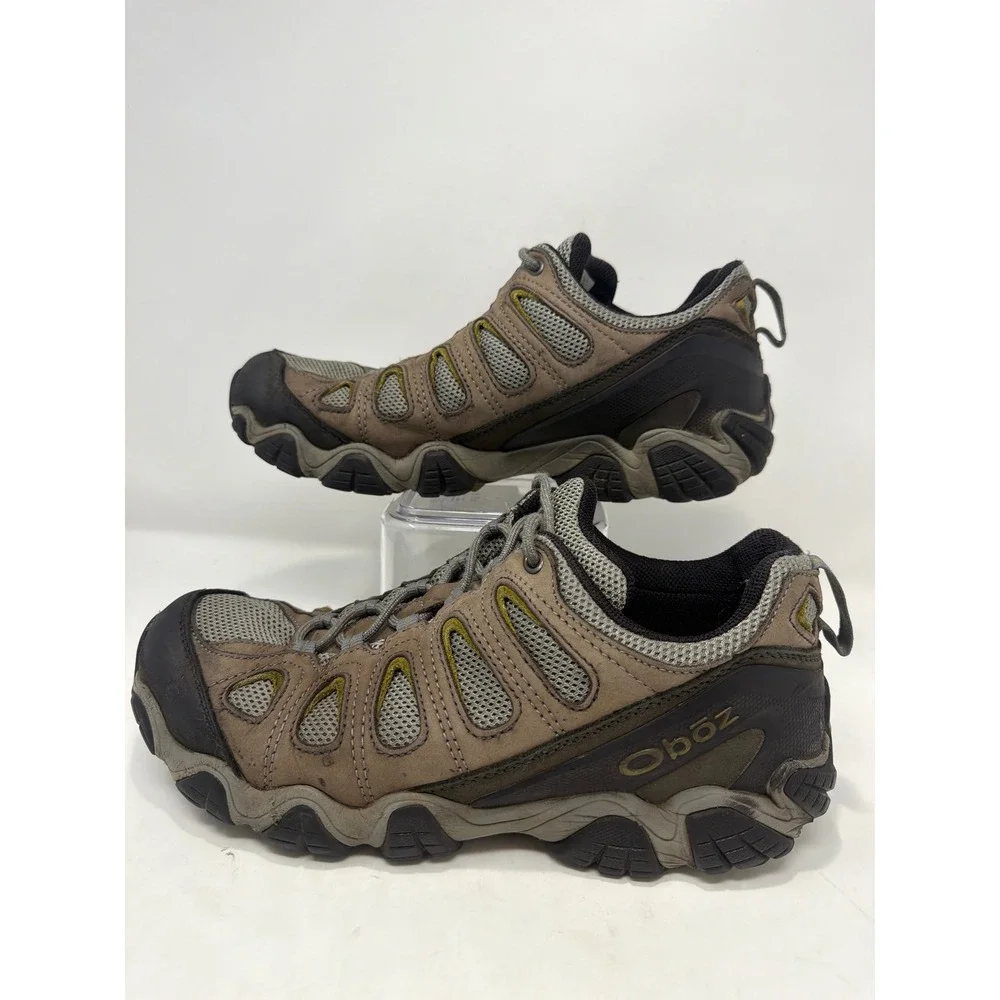 Oboz Mens Brown Hiking Trail Shoes Size 11 Waterproof Outdoor Adventure -DAMAGE-